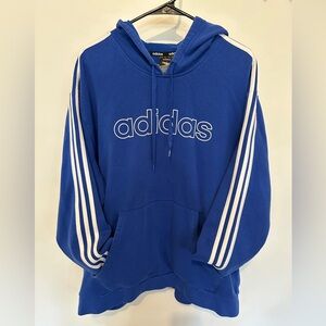 Adidas 2XL hoodie cobalt blue
